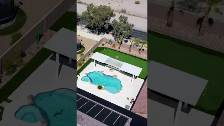 Desert meets oasis in this stunning backyard: video made by G Media for Pure Turf USA